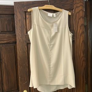 Long layer cream tank
